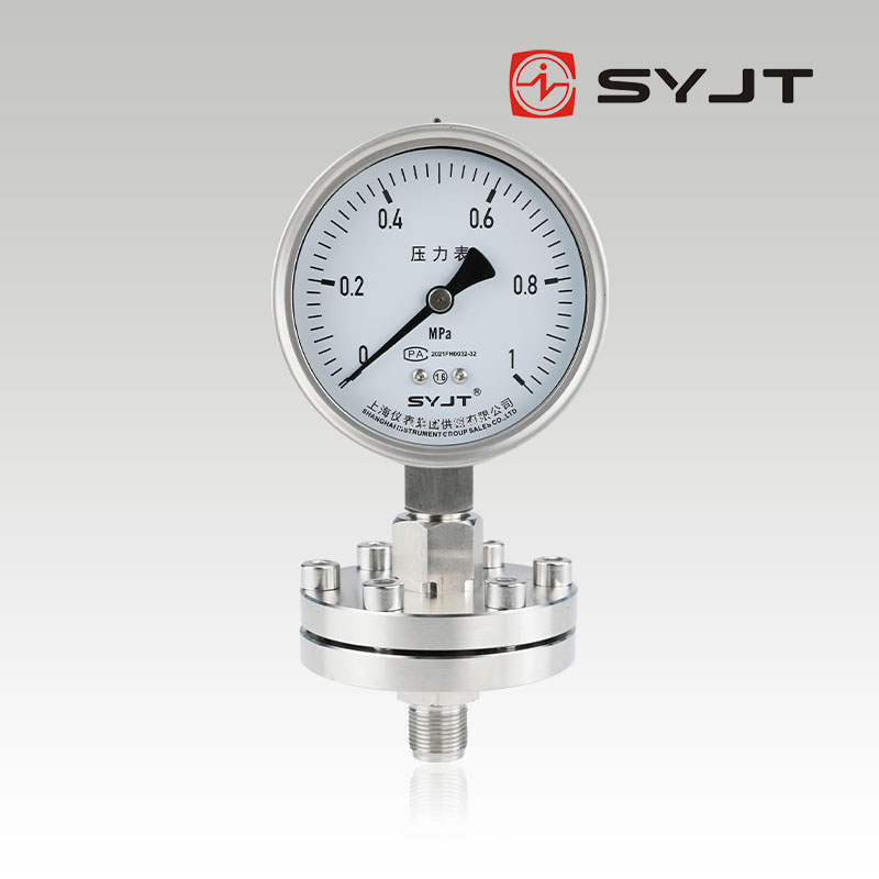 YXC-100BF-ML螺紋不銹鋼電接點隔膜壓力表